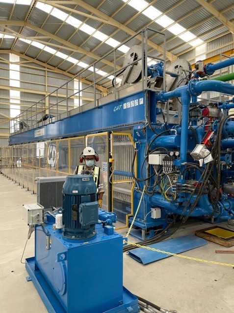 A picture containing blue, indoor, cart

Description automatically generated